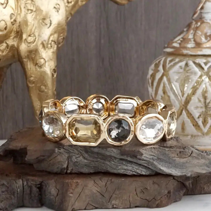 Statement Stretchy Gem Bangle