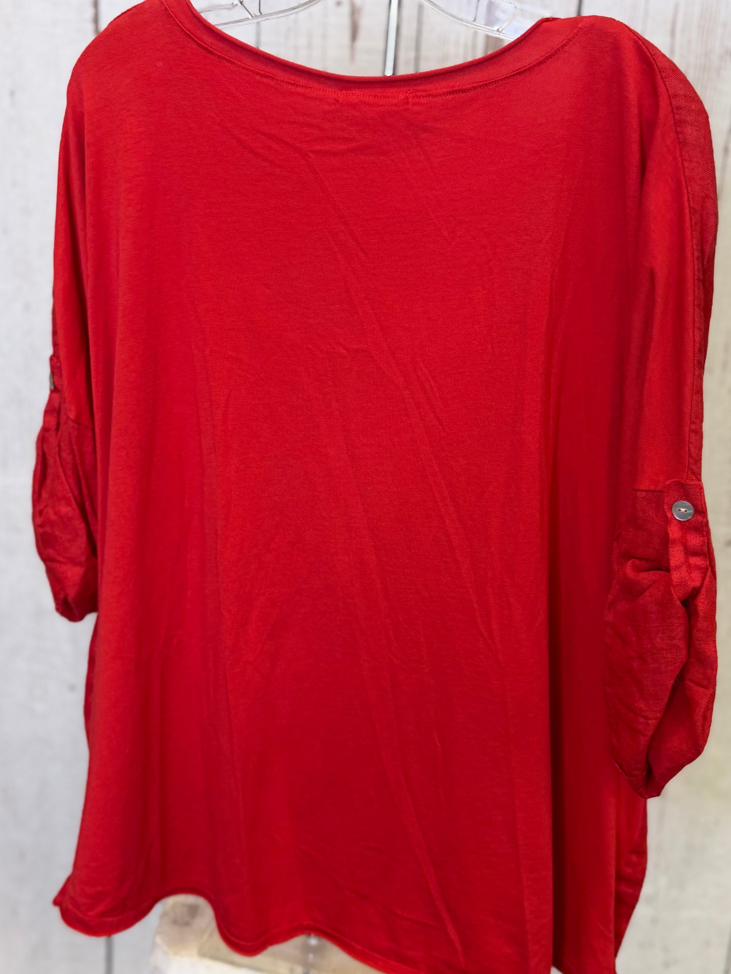 Made in Italy Shining Star Linen Top