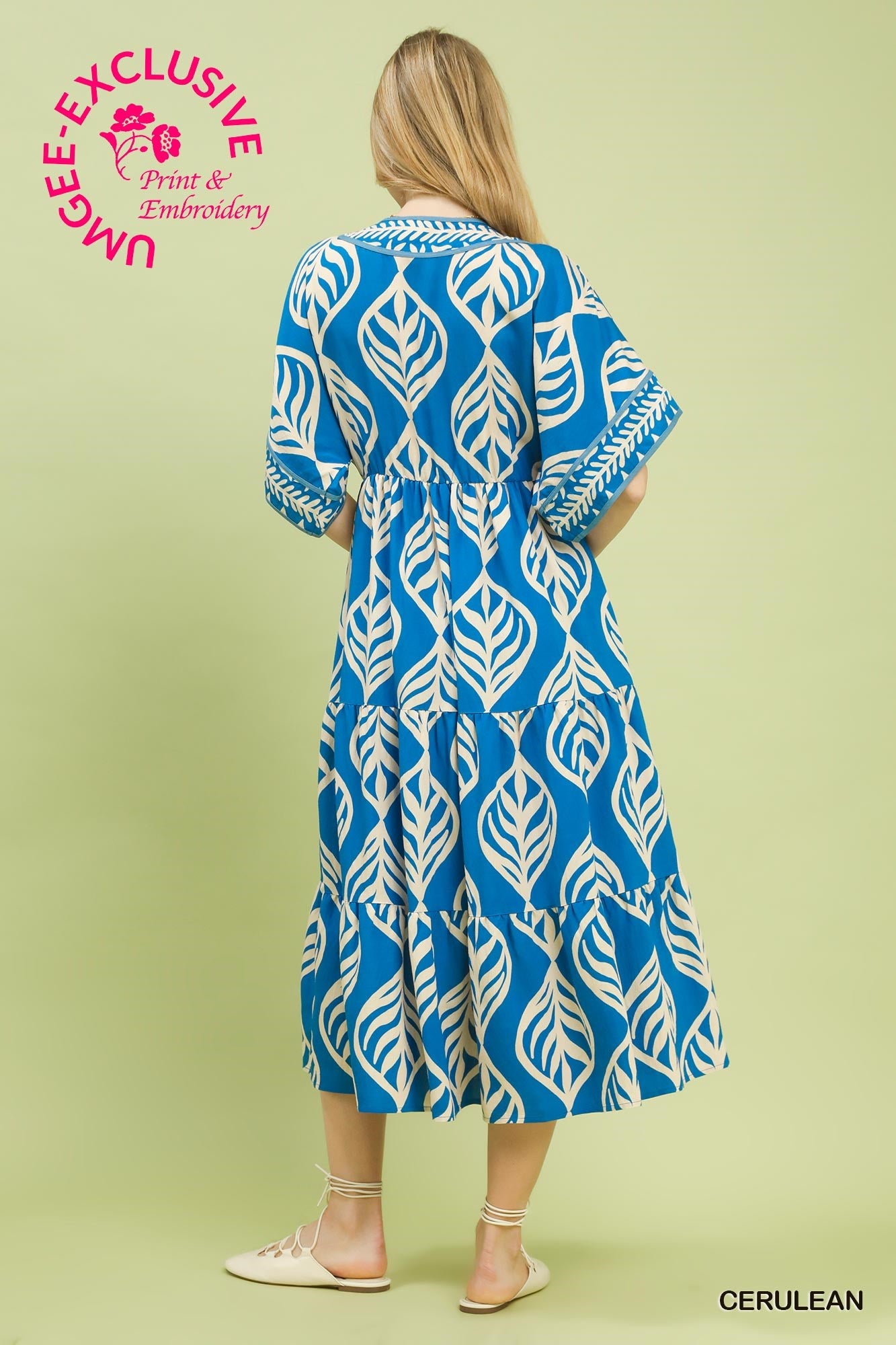 Umgee Cerulean Boho Maxi Dress