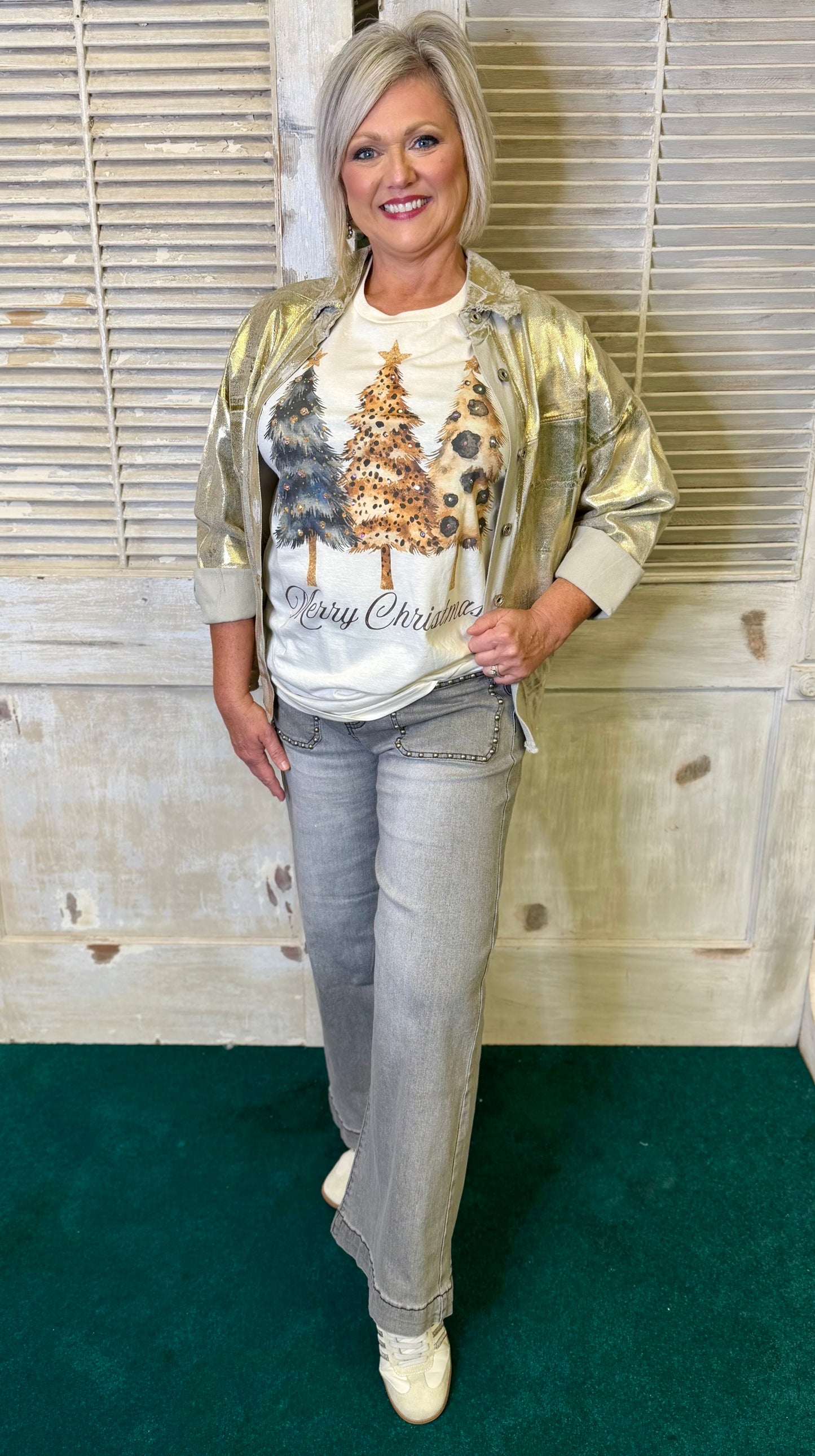 Animal Print Christmas Tee