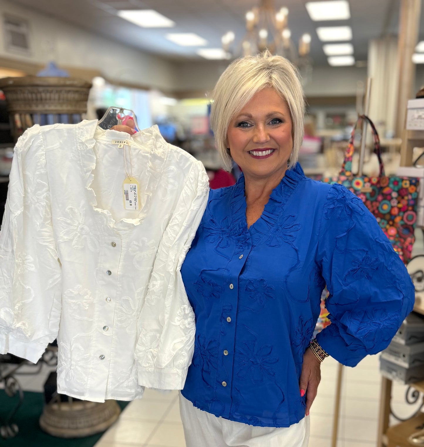 Jodifl Royal V-Neck Top