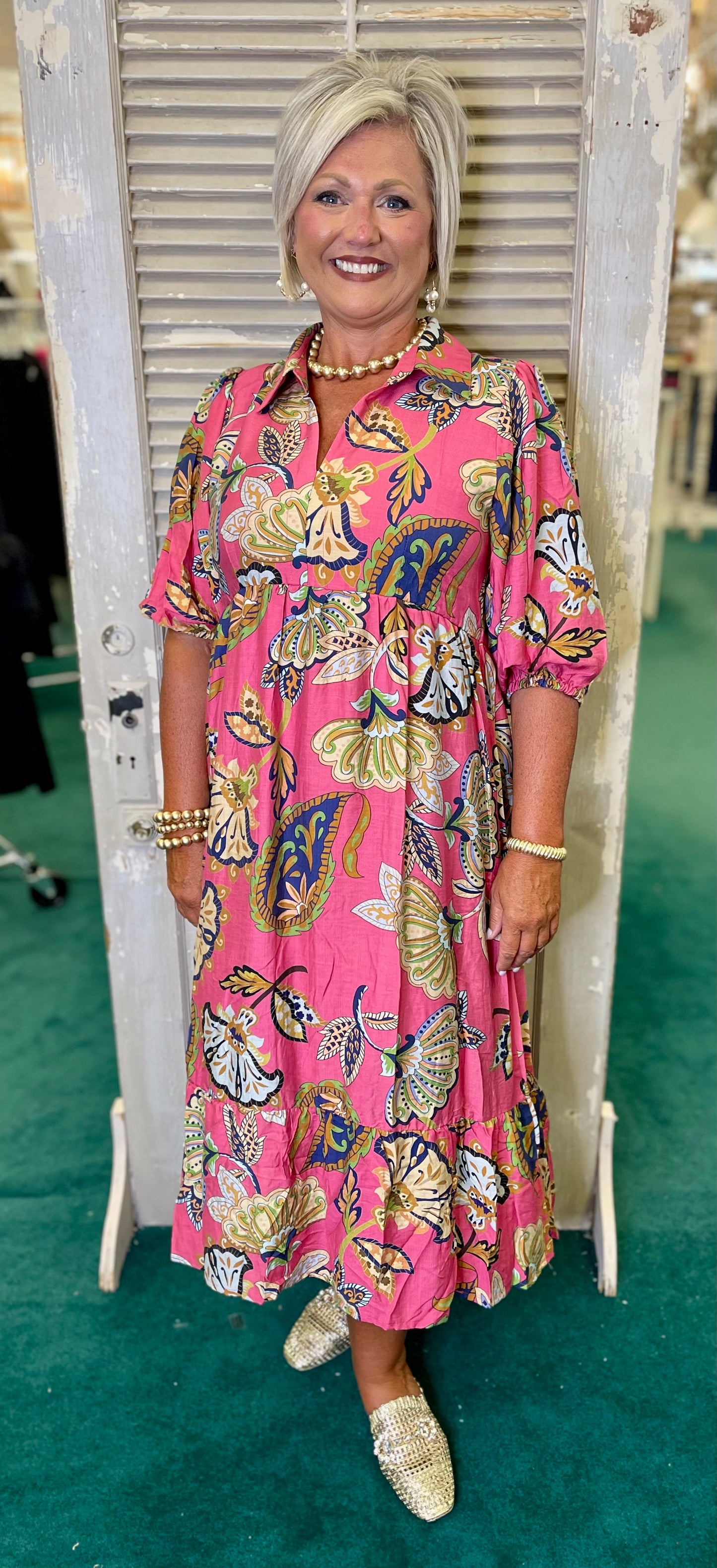 Sunset Garden Pink Umgee Dress