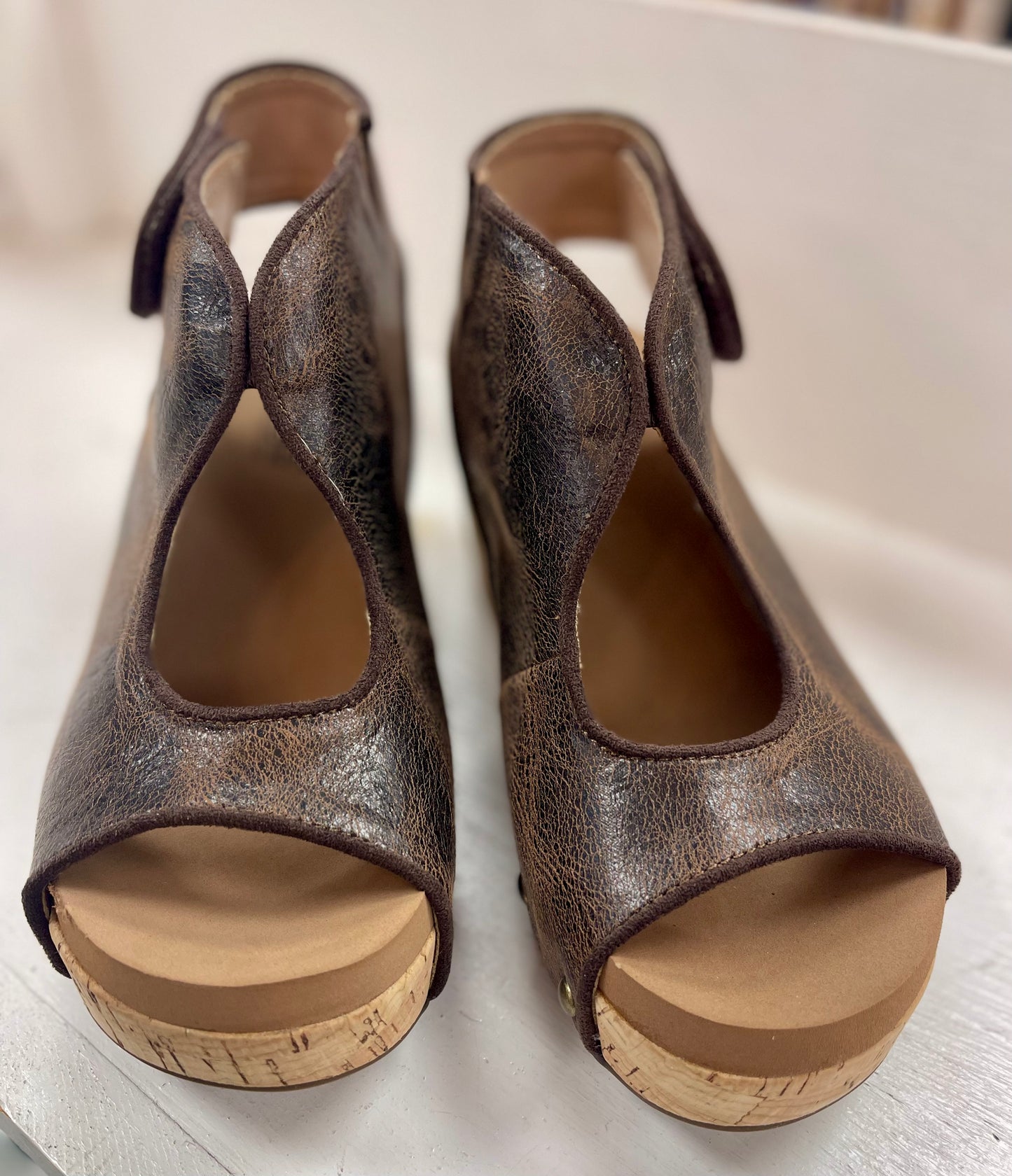 Corkys Espresso Crinkle Frisky Wedges