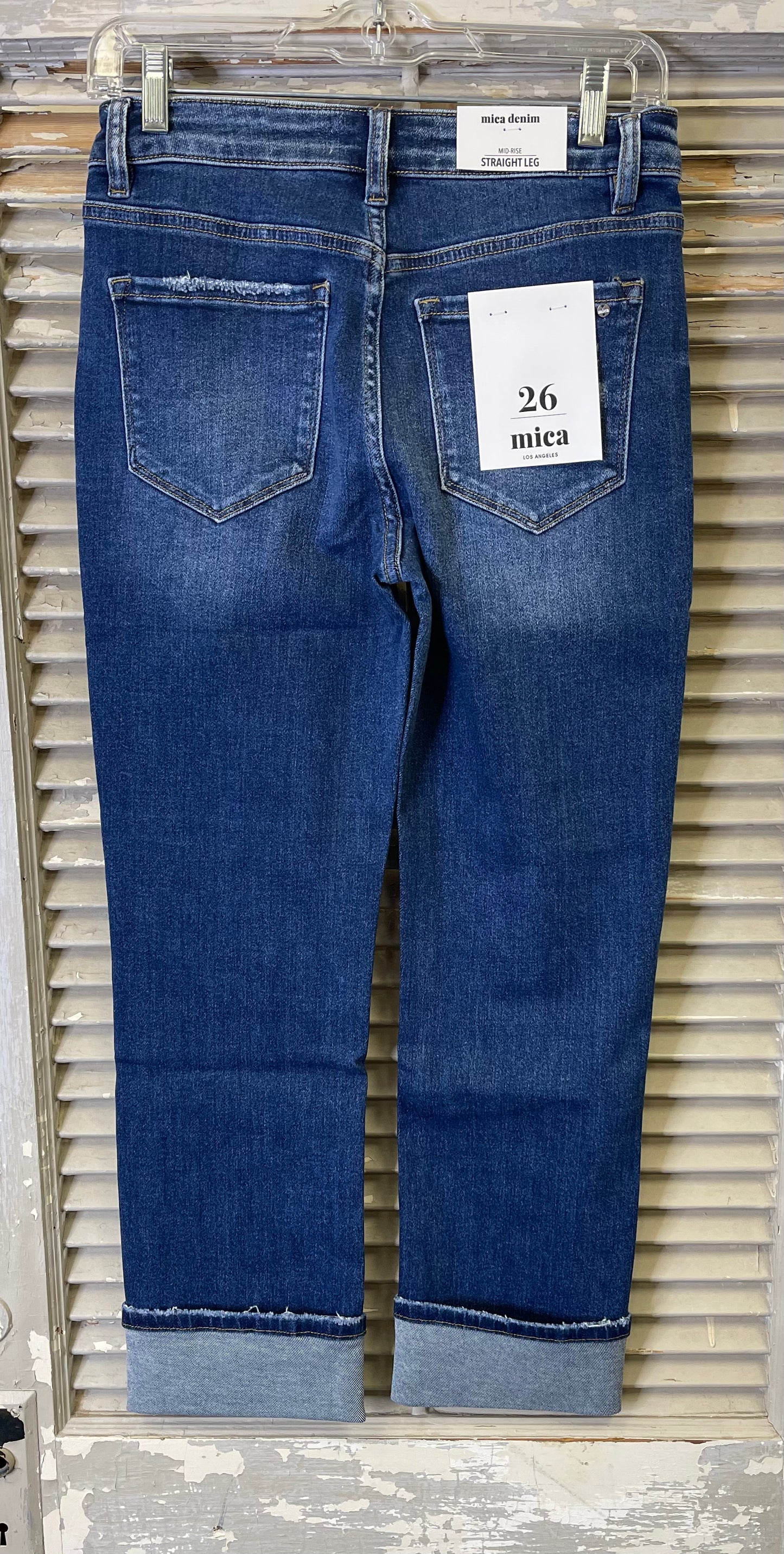Mica Straight Leg High Rise Jeans