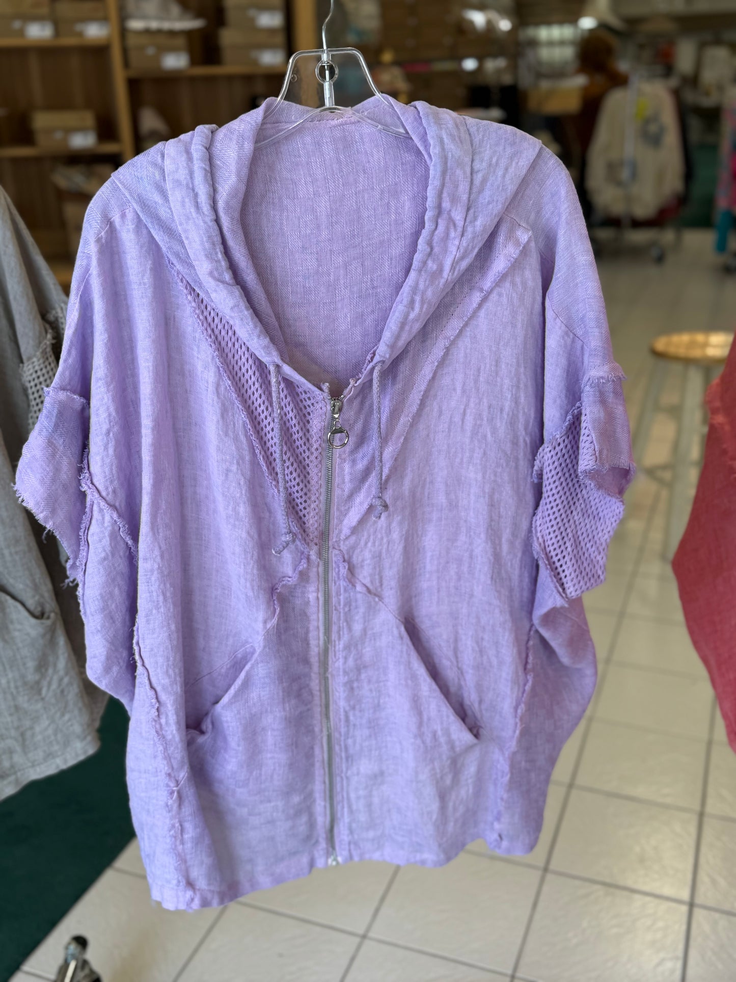 Summer Linen Hoodie - One Size Fits All