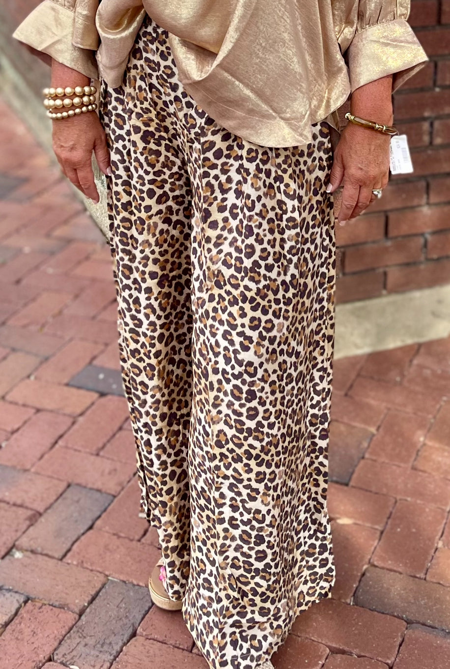 Umgee Leopard Palazzo Pant