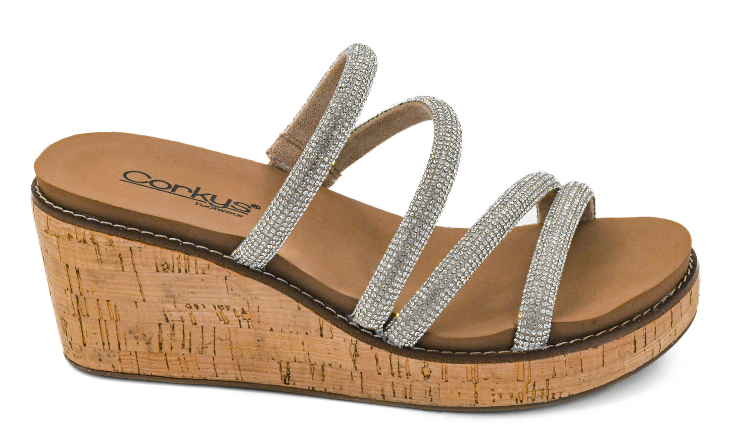 Corky’s Summer Glow Rhinestone Wedge