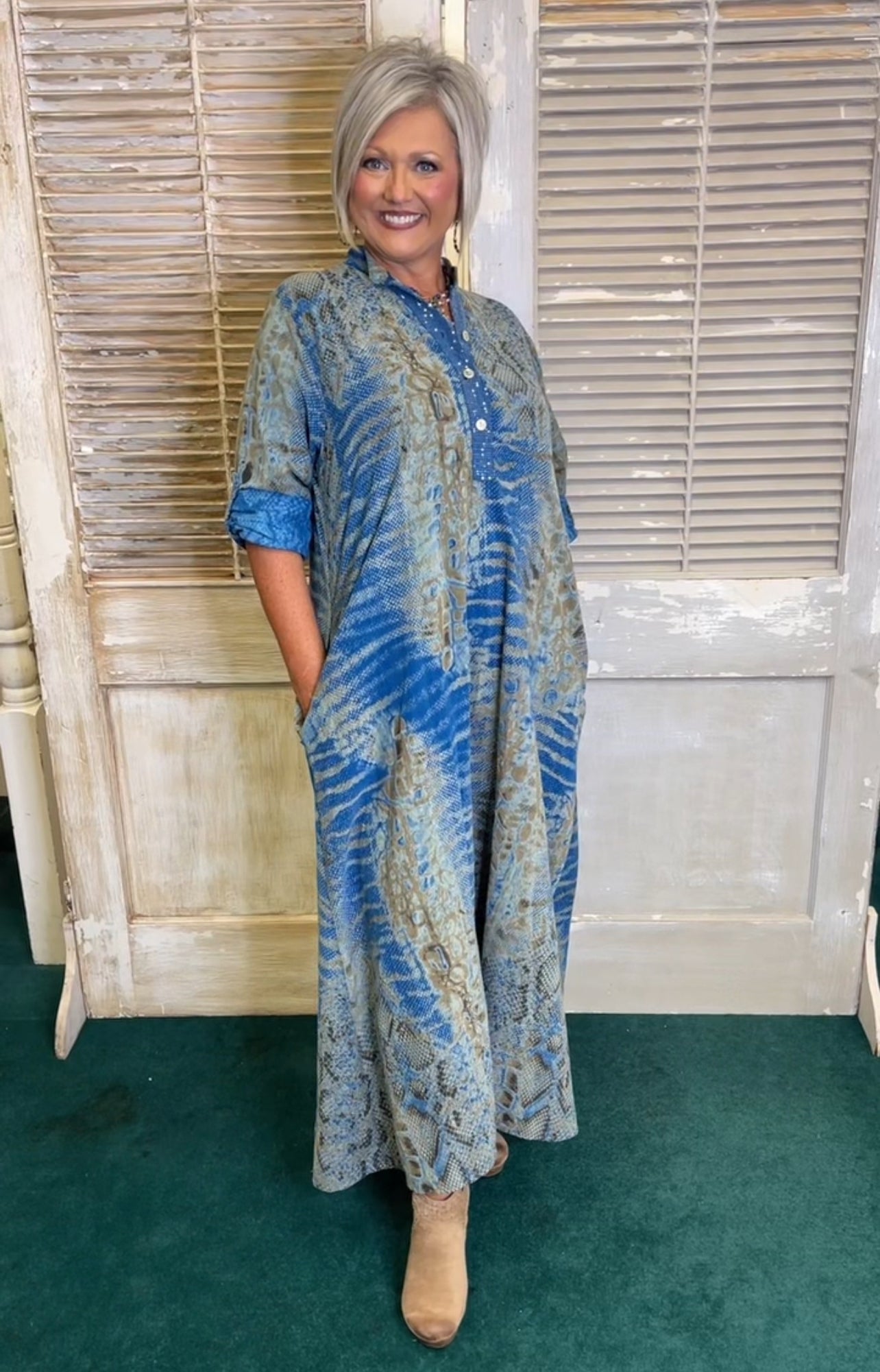 Animal Print Corduroy Dresses