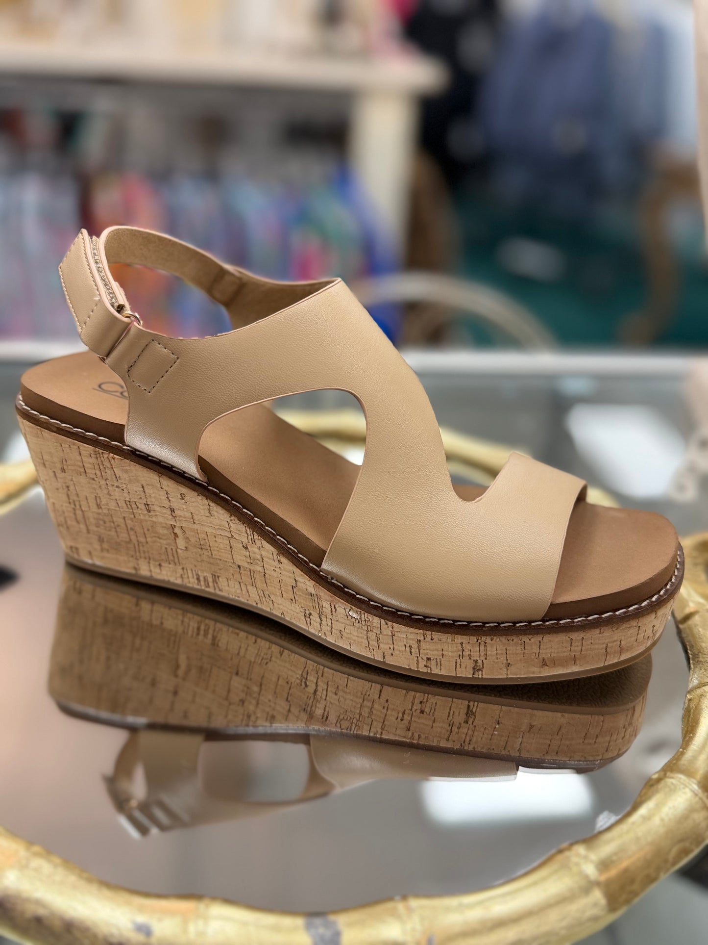 Corky's Steppin Out Camel Wedge