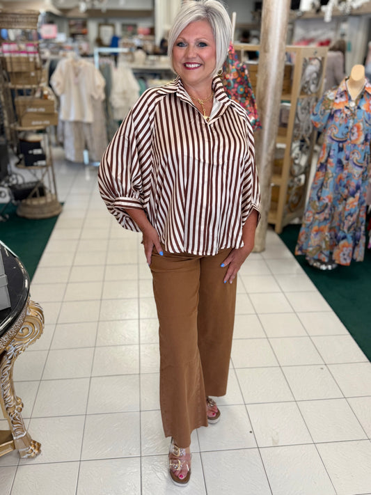 Easel SOFT STRETCH HIGH WAISTED TWILL PANTS