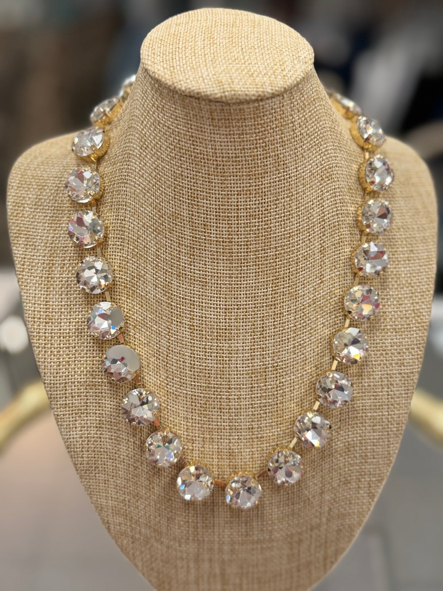 Clear Rhinestone Necklace