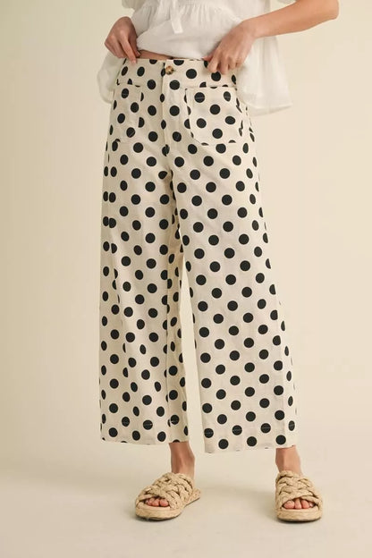 Jodifl Polka Dot Wide Leg Pants