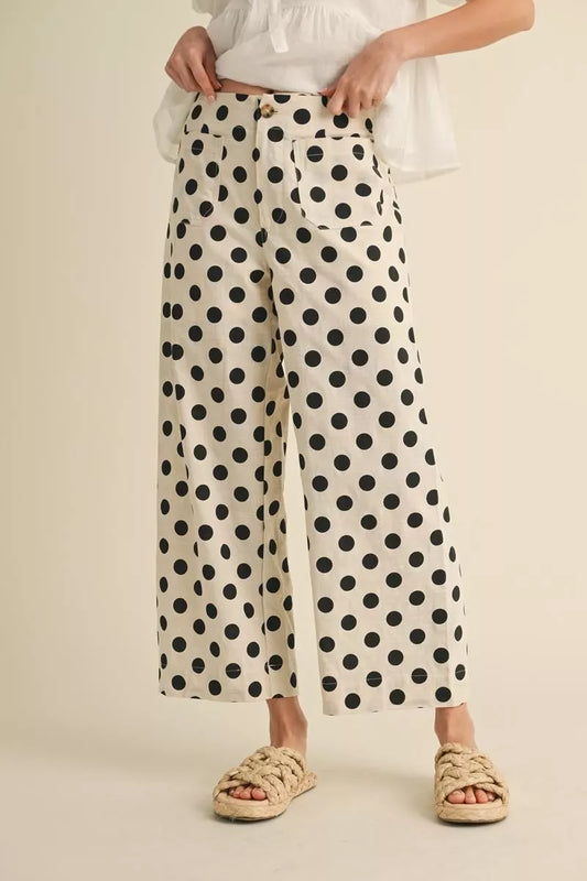 Jodifl Polka Dot Wide Leg Pants