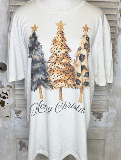 Animal Print Christmas Tee