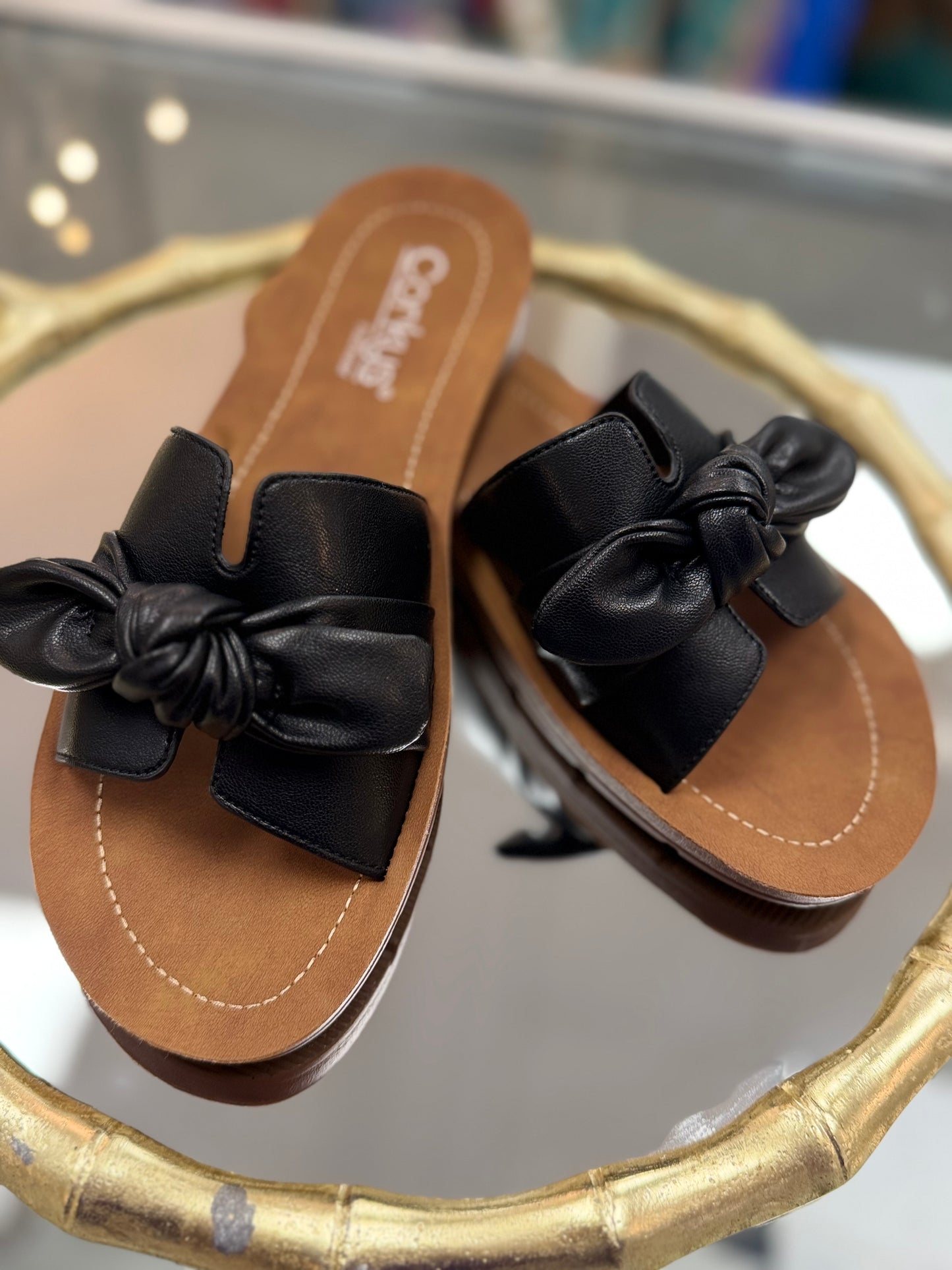 Corkys Black Too Cute Sandals