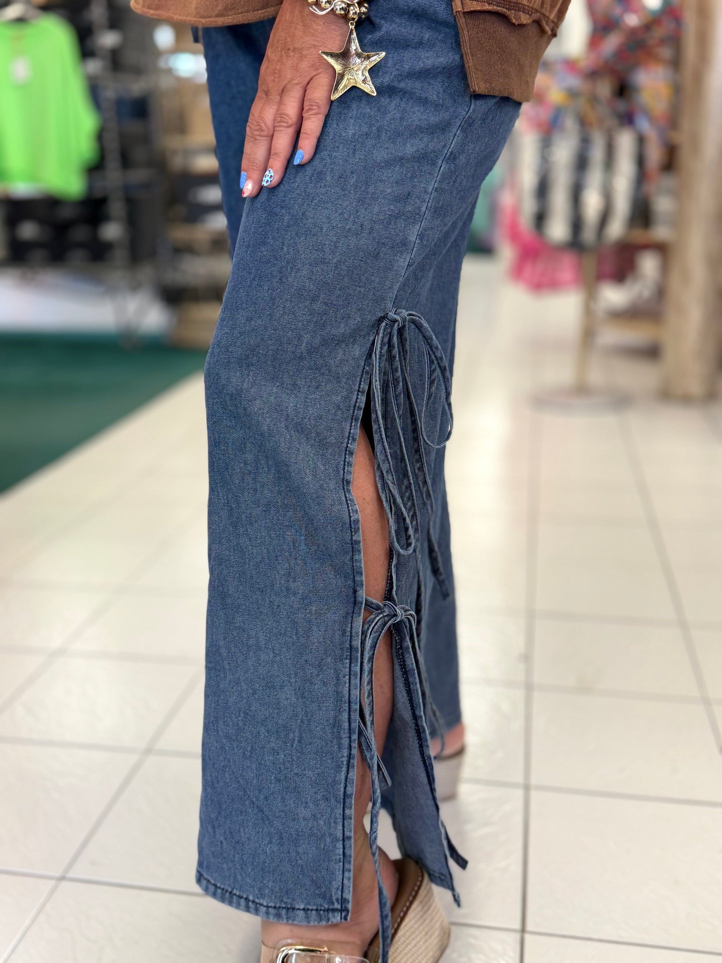 Sage + Fig Coastal Drift Wide Leg Pants