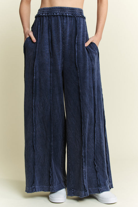 J. Her Navy Mineral Washed Pant