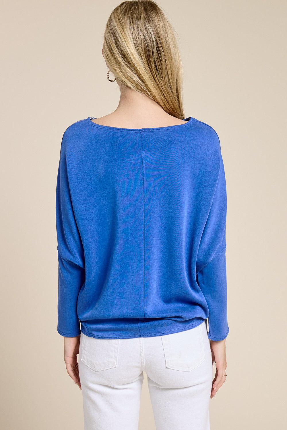 Charlotte Avery Scuba Fabric Dolman Sleeve Top