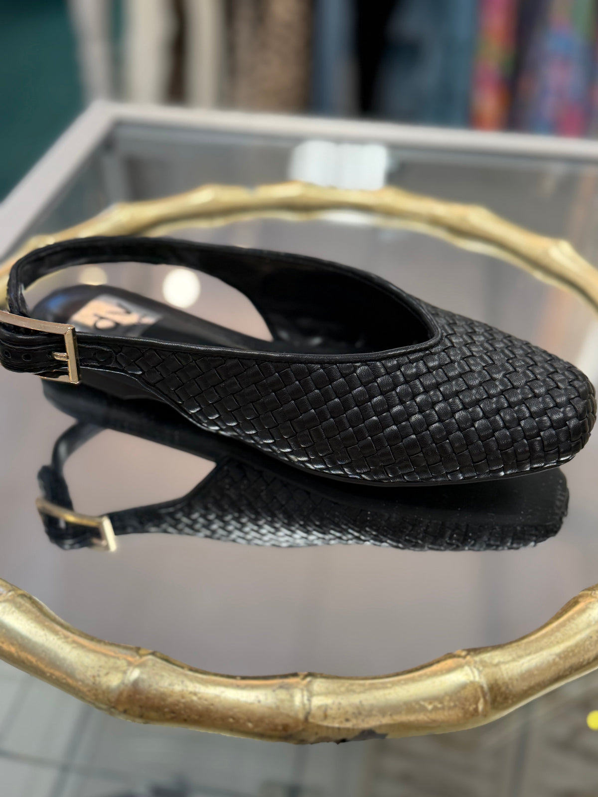 Dolce Vita Black Metty Slingback Flat