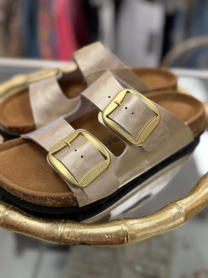 Project Cloud Rose Gold Lurleen Flat Sandal