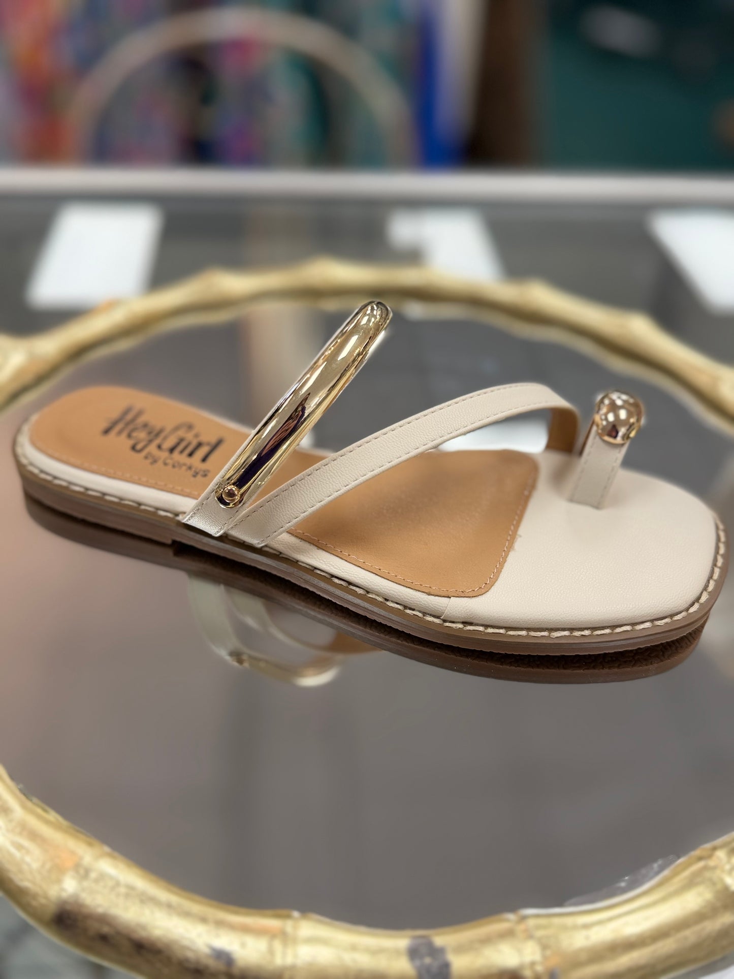 Corkys Ivory Dirty Looks Sandal
