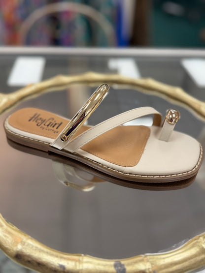 Corkys Ivory Dirty Looks Sandal
