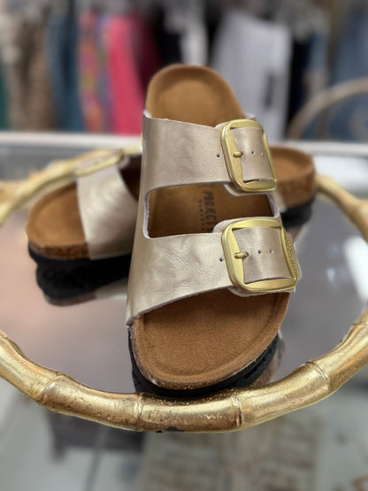 Project Cloud Rose Gold Lurleen Flat Sandal