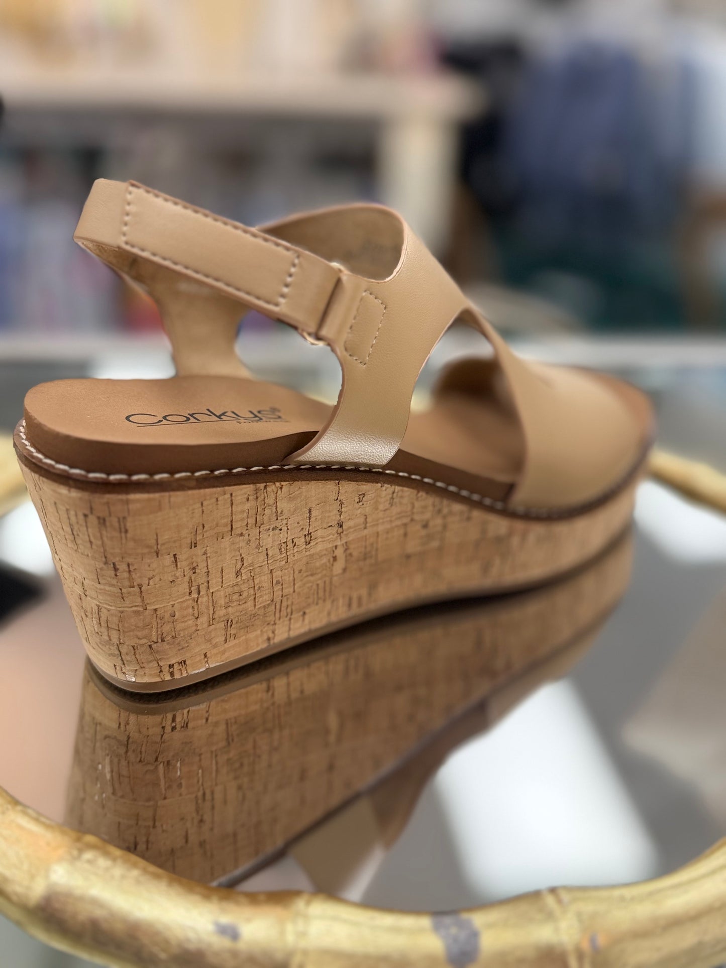 Corky's Steppin Out Camel Wedge