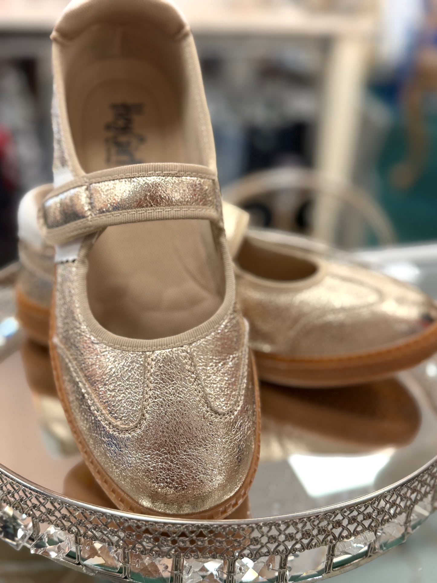 Corkys Gold Calm Down Mary Jane Sneakers