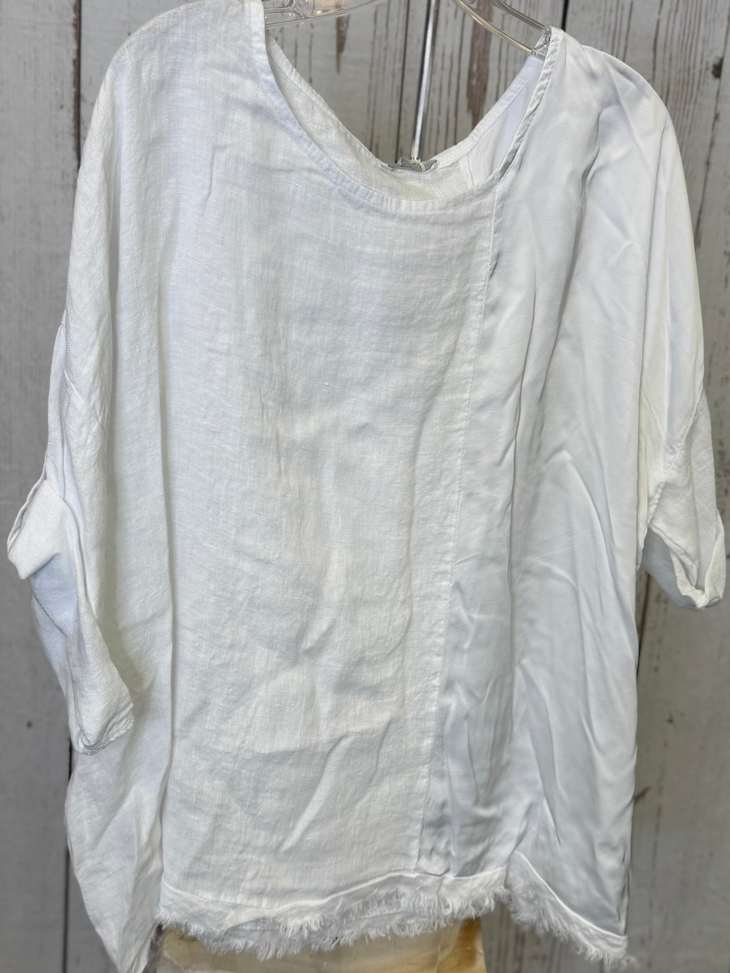 Made in Italy Linen & Silk Top