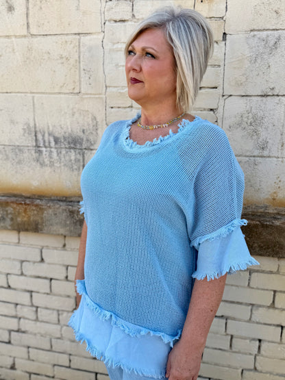 Made in Italy Net Crochet Top with matching Cami