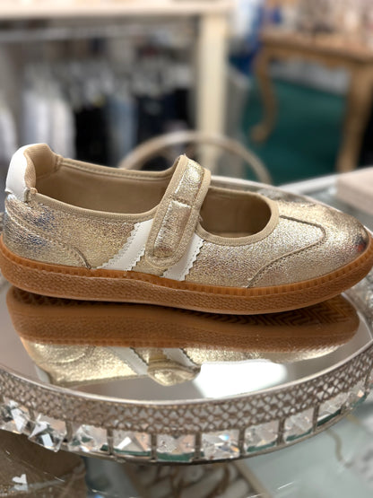 Corkys Gold Calm Down Mary Jane Sneakers