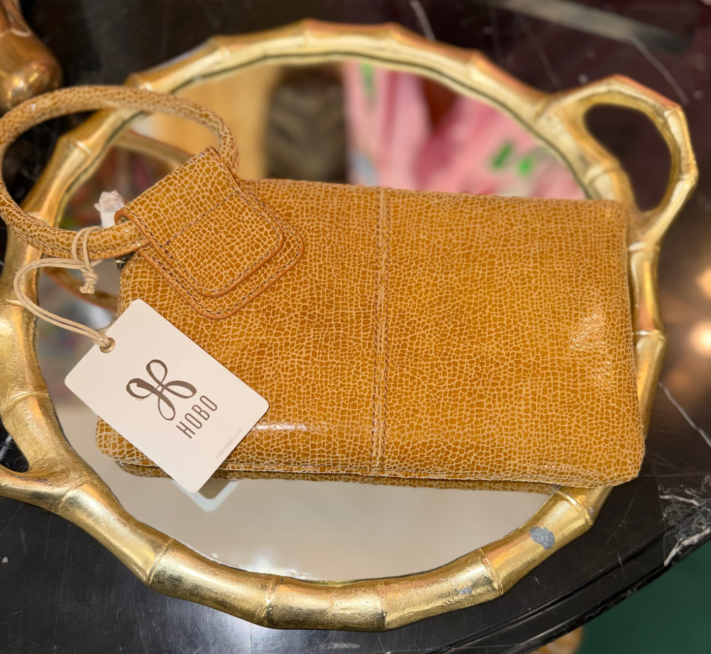 HOBO Sable Clutch - Cedar Crackle Print