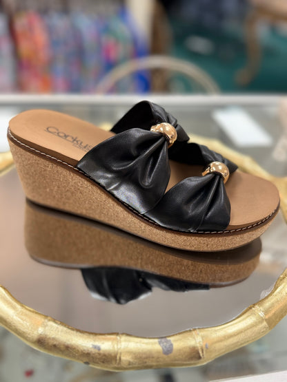 Corky’s Black Miss Understood Wedge