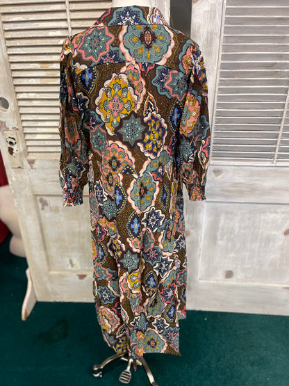 Umgee Boho Mosaic Print Dress