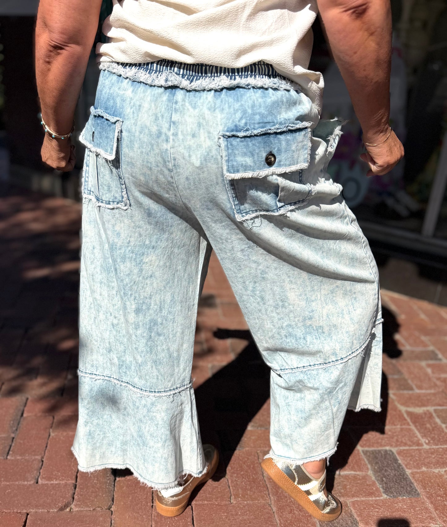 Sage + Fig Mineral Washed Denim Pants