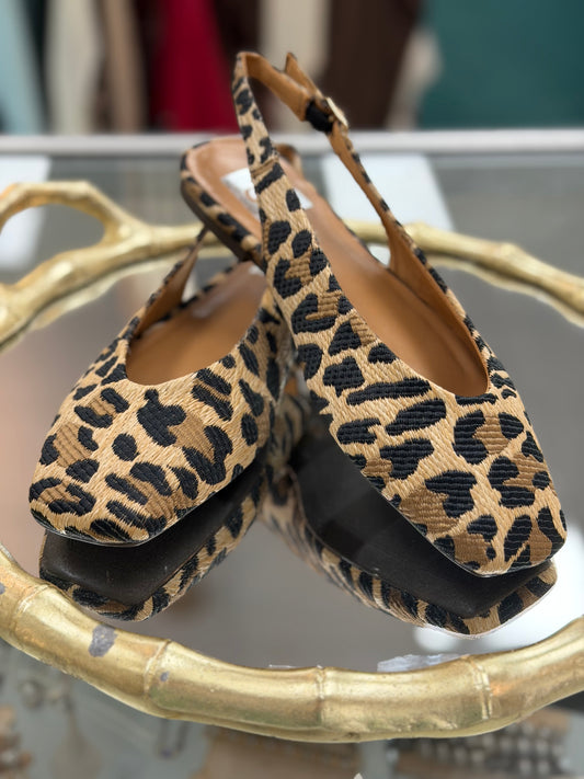 Dolce Vita Fion Slingback Leopard Flats