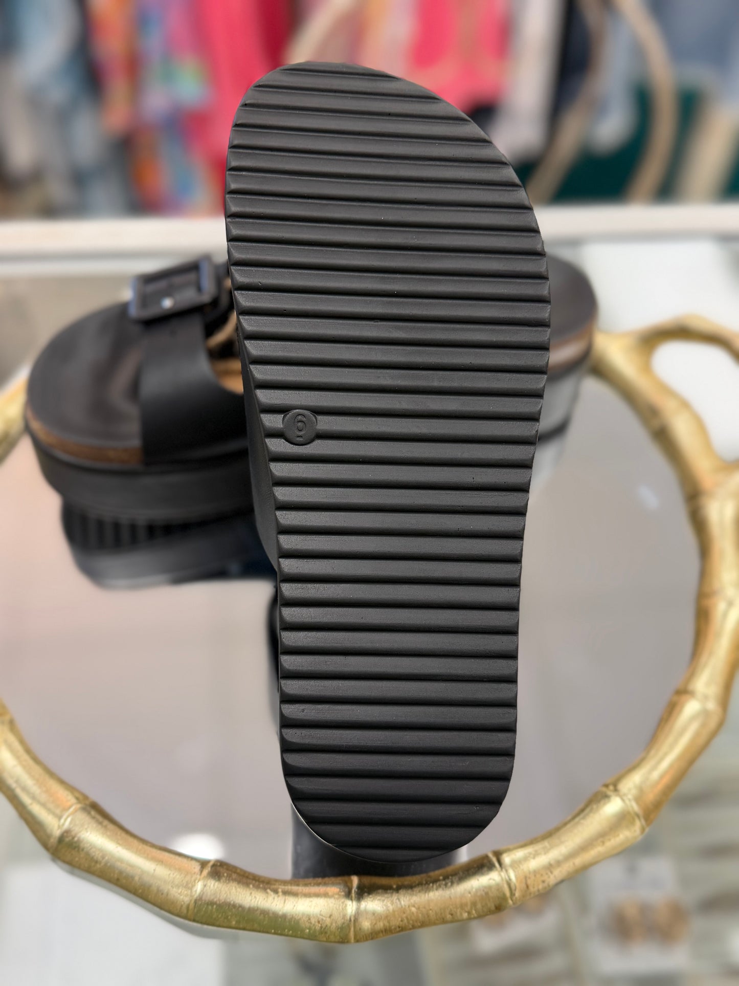 Project Cloud Black Skylar Slide Sandals