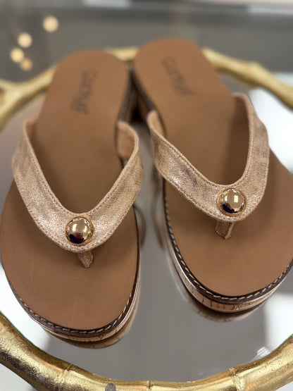 Corkys Gold Off The Deep End Sandal