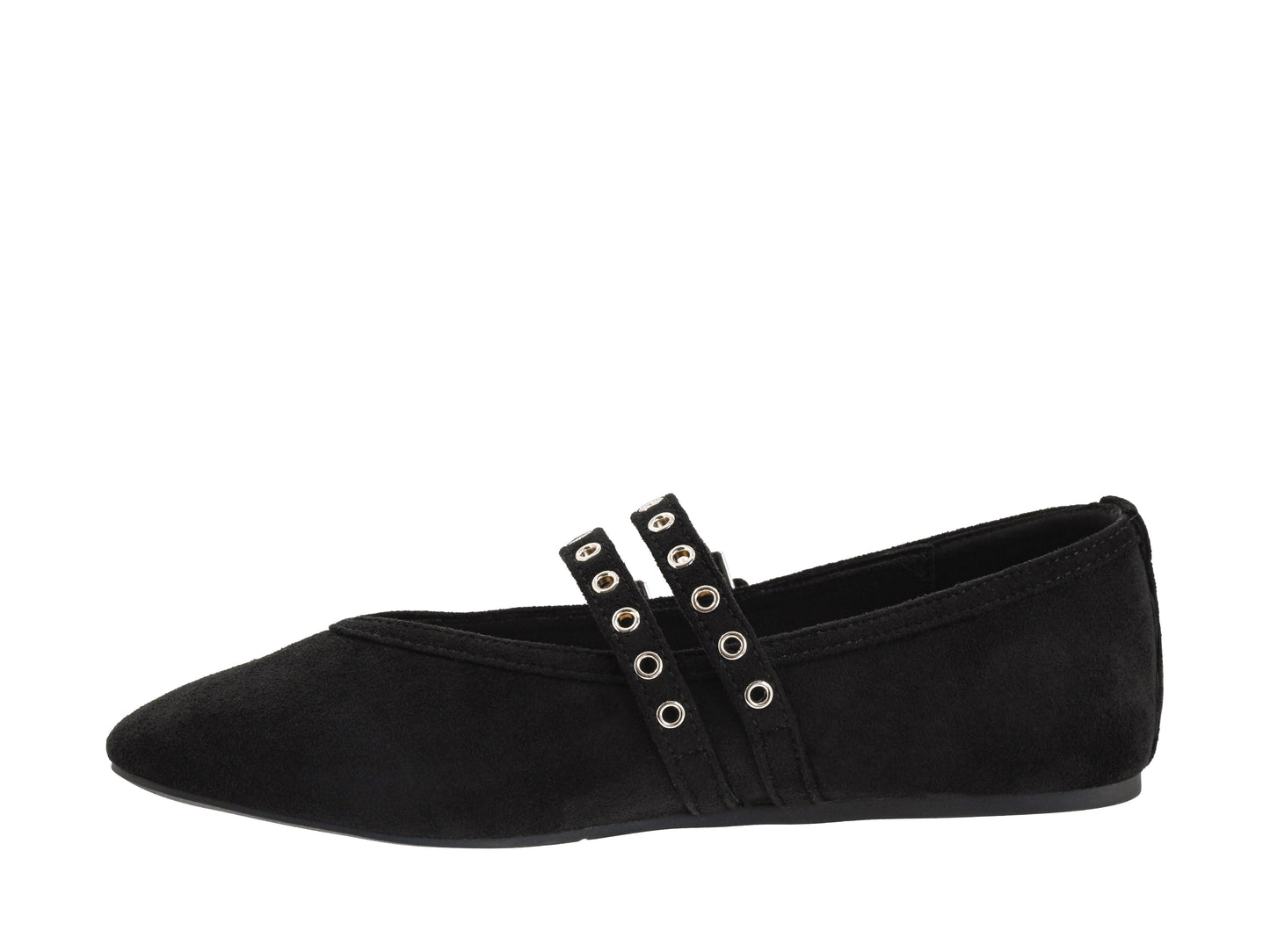 Corkys Black Faux Suede All Eyes on Me Flats