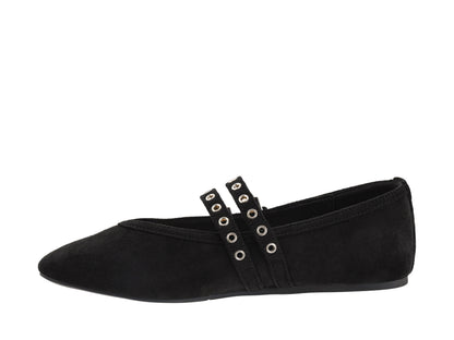 Corkys Black Faux Suede All Eyes on Me Flats