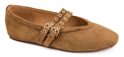 Corkys Camel Faux Suede All Eyes on Me Flats