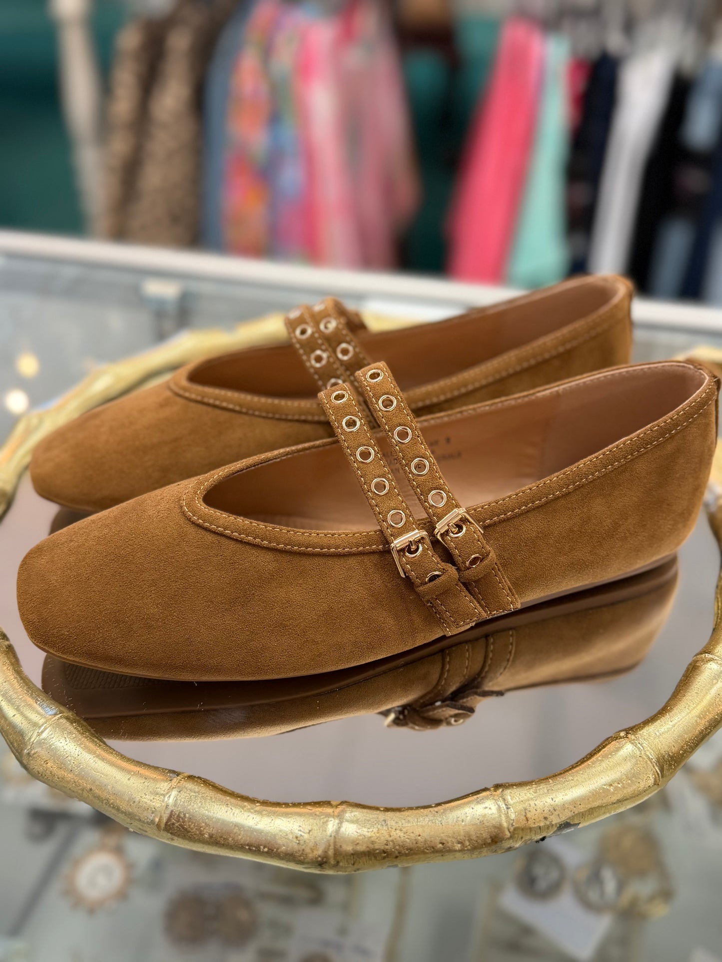 Corkys Camel Faux Suede All Eyes on Me Flats