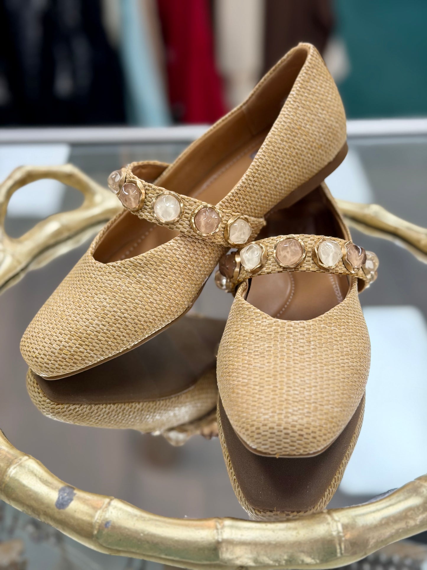 Dolce Vita Mission Jewel Raffia Mary Jane