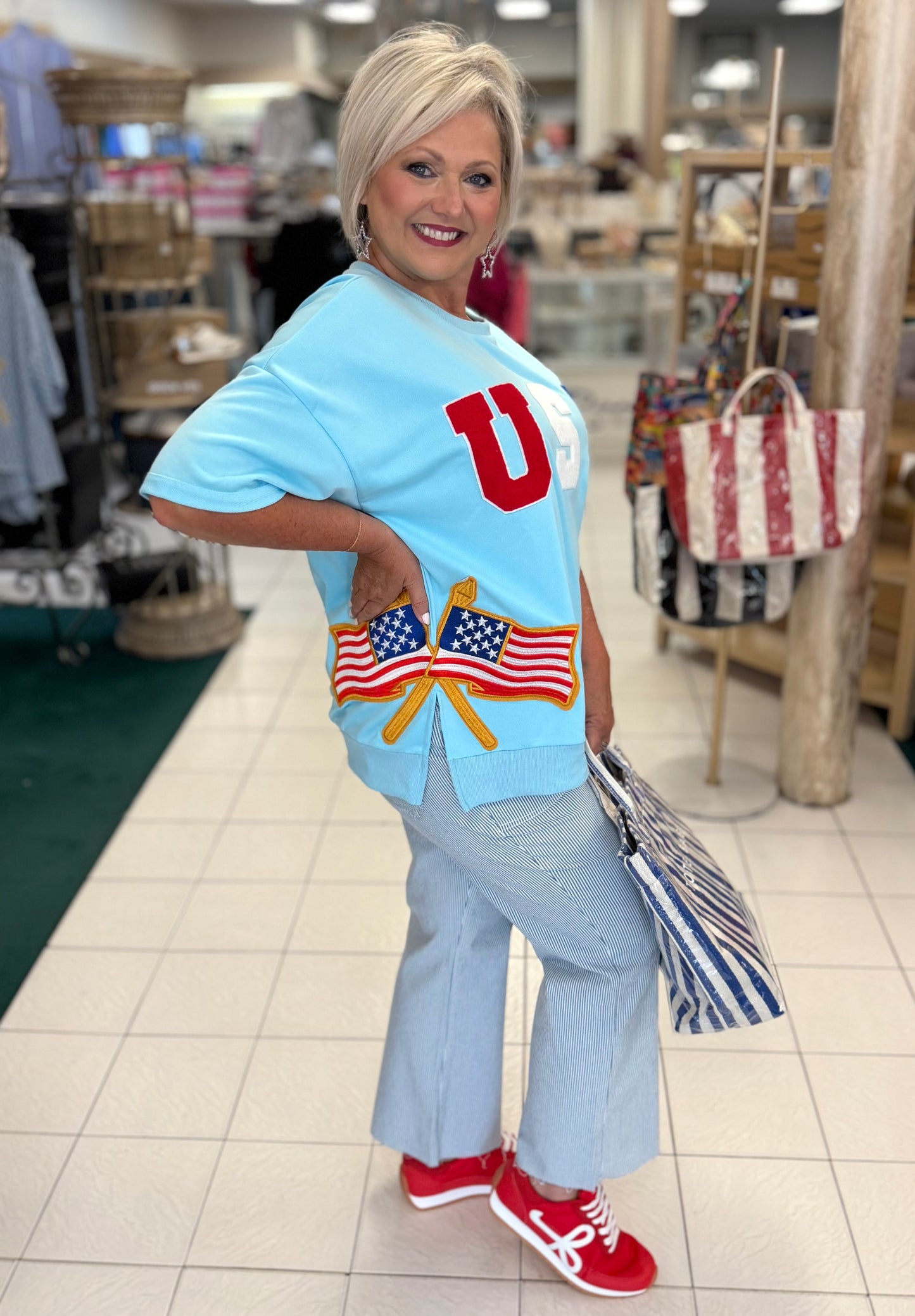 Bibi USA Patch Pullover