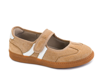 Hey Girl by Corkys Camel Faux Suede Calm Down Sneaker