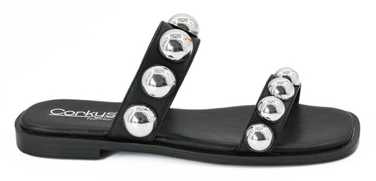 Corky's Catch a Buzz Black Sandal