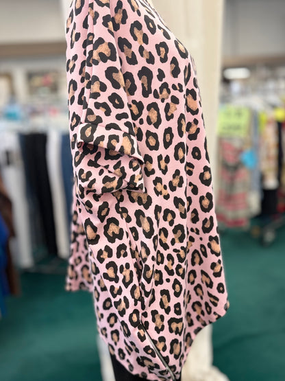 Yolly Short Sleeve Animal Print Tunic