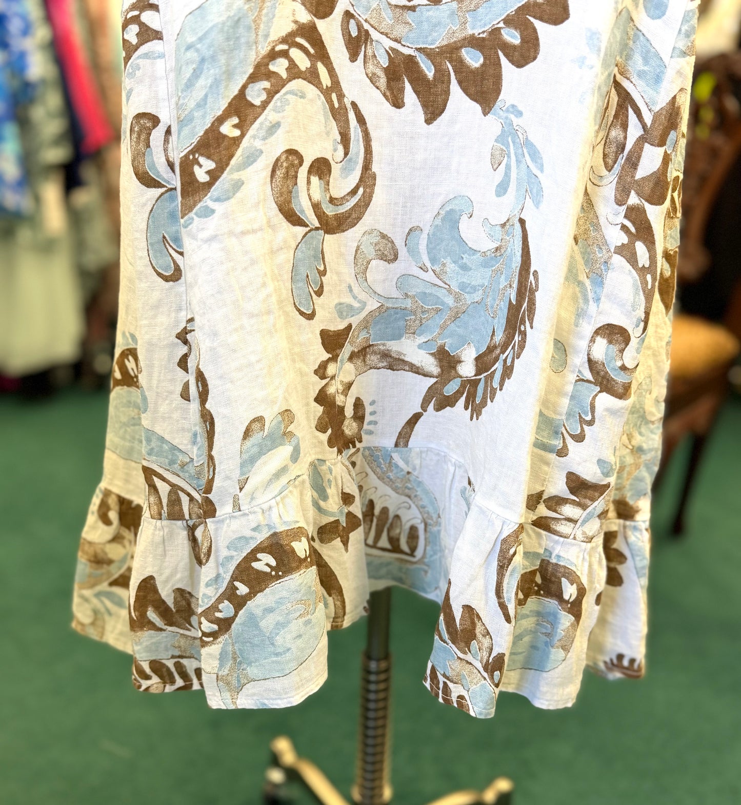 Made in Italy Sleeveless Linen Dress with Matching Jacket