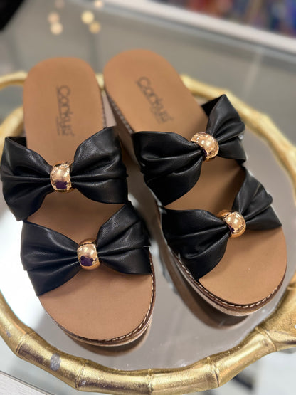 Corky’s Black Miss Understood Wedge